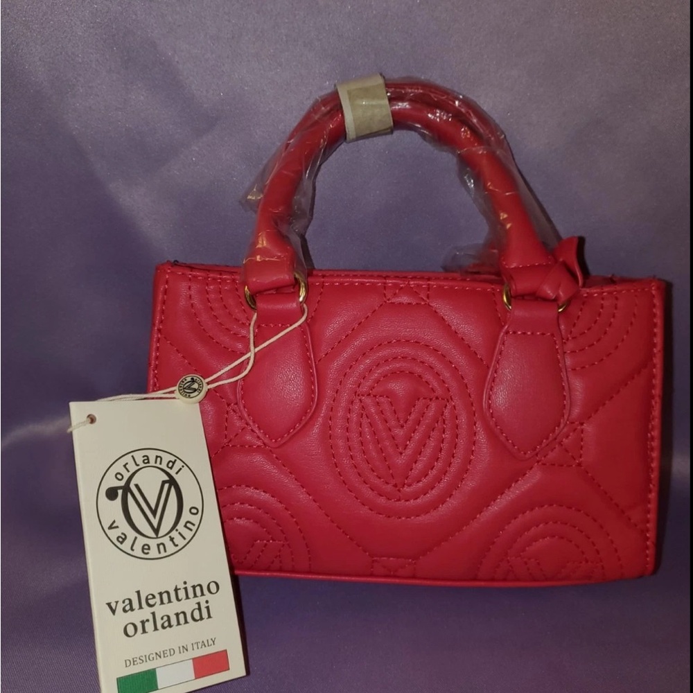 Valentino Orlandi Pink Quilted Mini Bag
